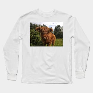Scottish Highland Cattle Calf 2066 Long Sleeve T-Shirt